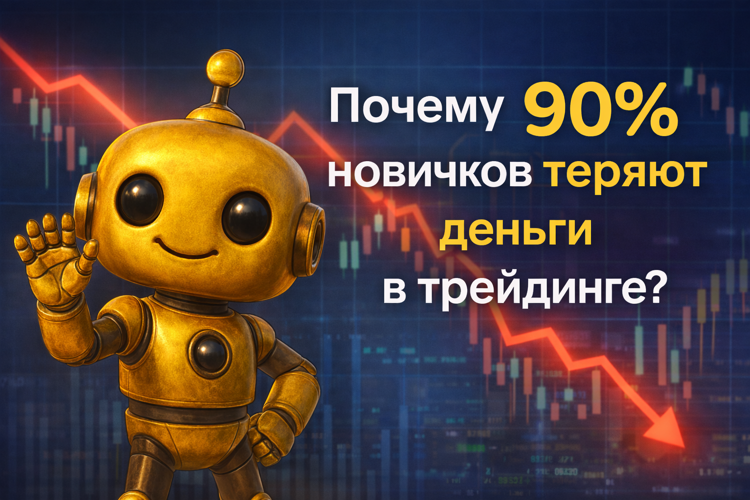 Почему 90% новичков теряют деньги в трейдинге